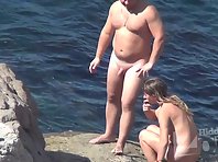 Nu2266# New visitors come to the beach. Naked people are becoming more and more. You will not see su