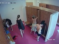 Lo2077# There are a lot of slender young beauties in this video. The blonde on the left is especiall