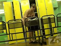 Lo1156# Fat woman undressing in front of us in the locker room pool