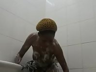 Ebony Sarah in the shower