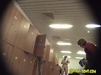 Lo1048# Voyeur video from locker room