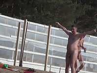 Nu1334# nude beach voyeur camera follows a young girl. She elastic tits and beautiful figure. Male