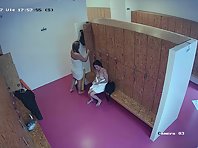 Lo2081# In this video, two women undress in front of us - one young and the other older. We can appr